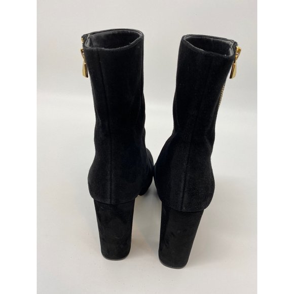 Michael Kors Platform Black Suede Ankle Boots Sz 9.5M - Picture 5 of 6